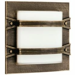 Albert Leuchten 262 Außenwand- und Deckenleuchte Messing, Braun, 1-flammig