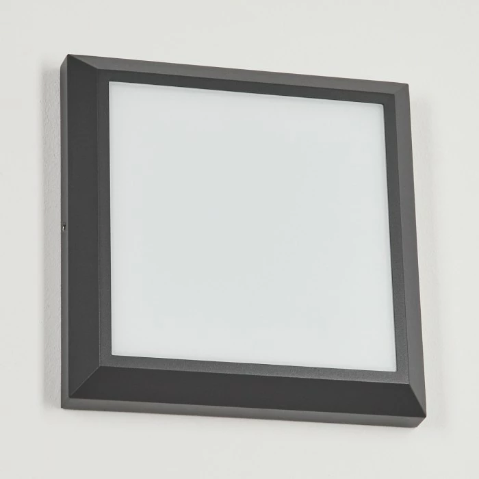 Hofstein Alkmaar Außendeckenleuchte LED Anthrazit, 1-flammig 2 Hofstein Alkmaar Außendeckenleuchte LED Anthrazit, 1-flammig – Bild 2