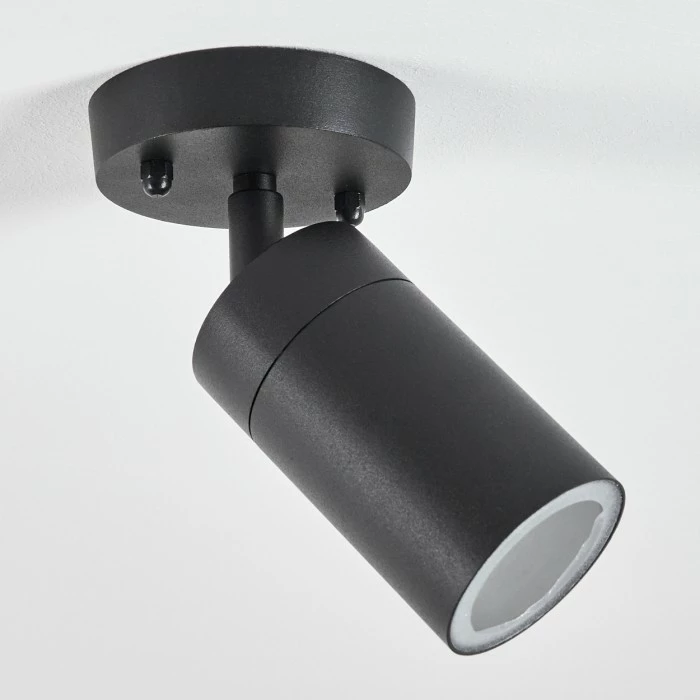 Hofstein Bessiebelle Außendeckenleuchte Schwarz, Weiß, 1-flammig 2 Hofstein Bessiebelle Außendeckenleuchte Schwarz, Weiß, 1-flammig – Bild 2