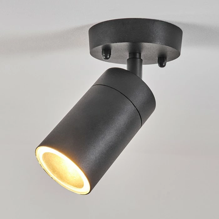 Hofstein Bessiebelle Außendeckenleuchte Schwarz, Weiß, 1-flammig 7 Hofstein Bessiebelle Außendeckenleuchte Schwarz, Weiß, 1-flammig – Bild 7