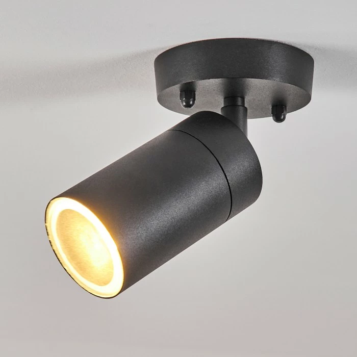 Hofstein Bessiebelle Außendeckenleuchte Schwarz, Weiß, 1-flammig 9 Hofstein Bessiebelle Außendeckenleuchte Schwarz, Weiß, 1-flammig – Bild 9