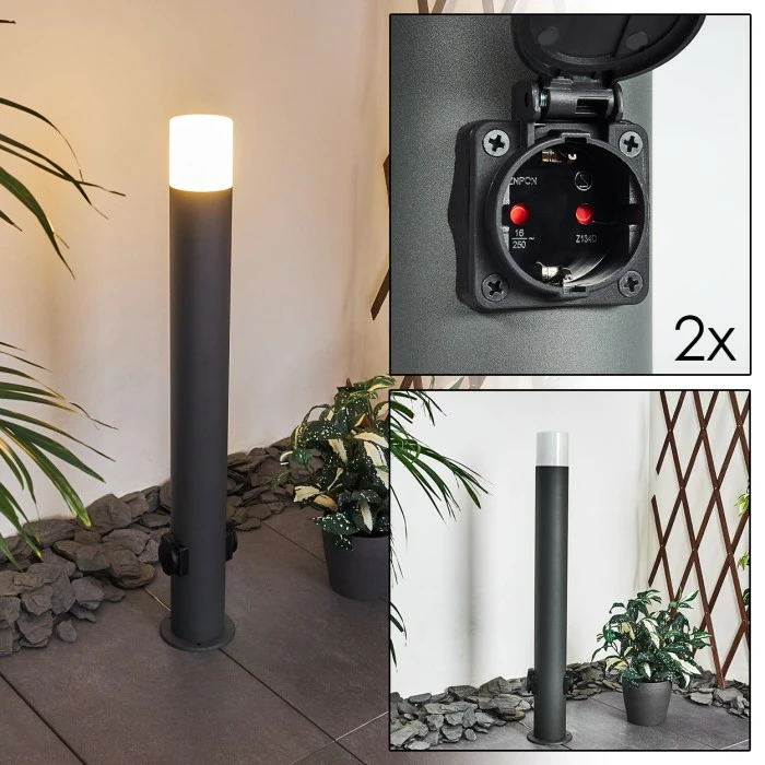 Hofstein Buhrkall Wegeleuchte Anthrazit, 1-flammig 1 Hofstein Buhrkall Wegeleuchte Anthrazit, 1-flammig