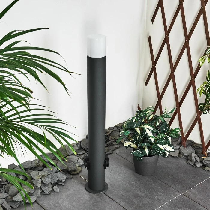 Hofstein Buhrkall Wegeleuchte Anthrazit, 1-flammig 2 Hofstein Buhrkall Wegeleuchte Anthrazit, 1-flammig – Bild 2