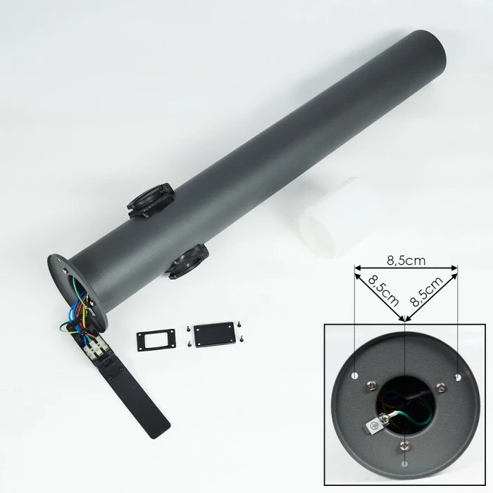 Hofstein Buhrkall Wegeleuchte Anthrazit, 1-flammig 5 Hofstein Buhrkall Wegeleuchte Anthrazit, 1-flammig – Bild 5