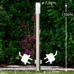 Hofstein Caserta Aussenstehleuchte Edelstahl, 1-flammig 17 Hofstein Caserta Aussenstehleuchte Edelstahl, 1-flammig -Deutschland Deckenleuchten außen Verkäufe 2022 caserta aussenstehleuchte h165776 2