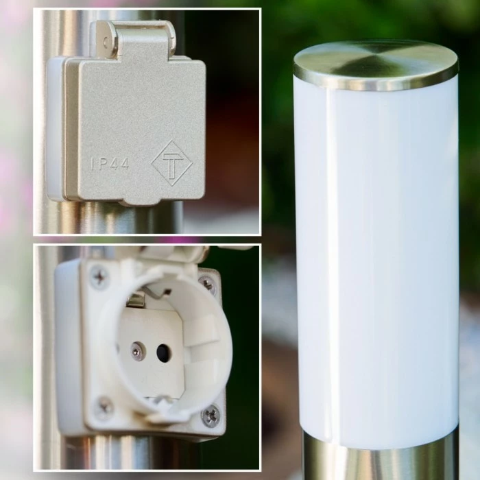 Hofstein Caserta Aussenstehleuchte Edelstahl, 1-flammig 6 Hofstein Caserta Aussenstehleuchte Edelstahl, 1-flammig – Bild 6