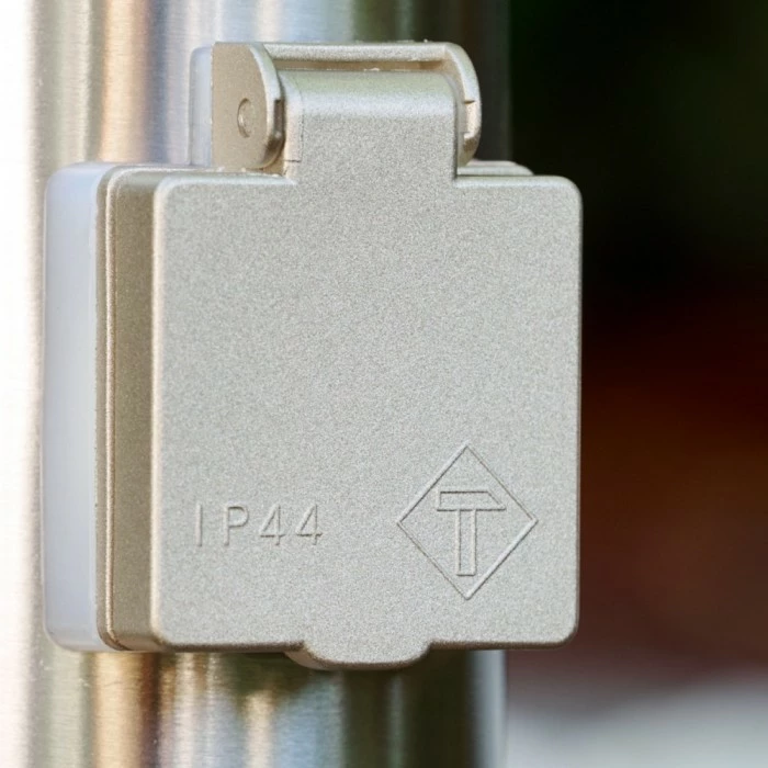 Hofstein Caserta Aussenstehleuchte Edelstahl, 1-flammig 7 Hofstein Caserta Aussenstehleuchte Edelstahl, 1-flammig – Bild 7