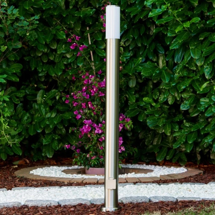 Hofstein Caserta Aussenstehleuchte Edelstahl, 1-flammig 8 Hofstein Caserta Aussenstehleuchte Edelstahl, 1-flammig – Bild 8