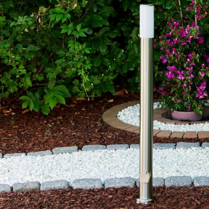 Hofstein Caserta Aussenstehleuchte Edelstahl, 1-flammig 9 Hofstein Caserta Aussenstehleuchte Edelstahl, 1-flammig – Bild 9