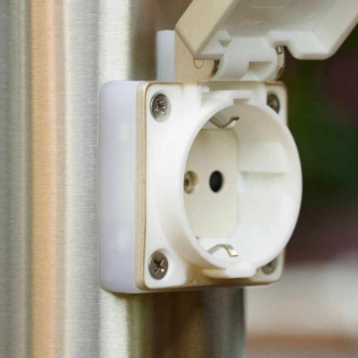 Hofstein Caserta Sockelleuchte Edelstahl, 1-flammig 15 Hofstein Caserta Sockelleuchte Edelstahl, 1-flammig – Bild 15