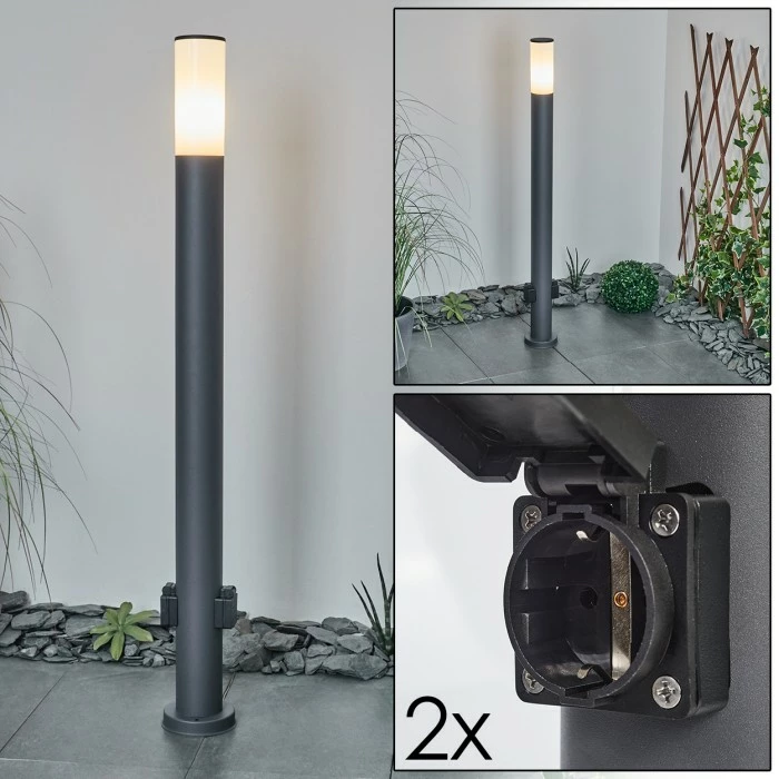 Hofstein Caserta Wegeleuchte Anthrazit, 1-flammig 1 Hofstein Caserta Wegeleuchte Anthrazit, 1-flammig