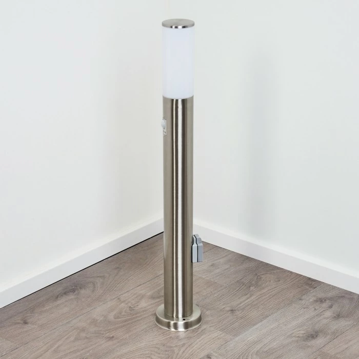 Hofstein Caserta Wegeleuchte Nickel-Matt, 1-flammig, Bewegungsmelder 8 Hofstein Caserta Wegeleuchte Nickel-Matt, 1-flammig, Bewegungsmelder – Bild 8