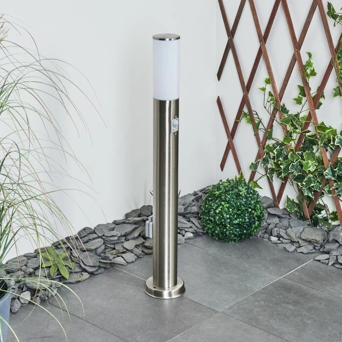 Hofstein Caserta Wegeleuchte Nickel-Matt, 1-flammig, Bewegungsmelder 10 Hofstein Caserta Wegeleuchte Nickel-Matt, 1-flammig, Bewegungsmelder – Bild 10