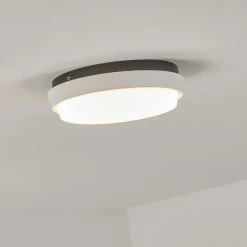 Hofstein Centinela Au&szlig;endeckenleuchte LED Anthrazit, Wei&szlig;, 1-flammig -Deutschland Deckenleuchten außen Verkäufe 2022 centinela aussendeckenleuchte h3590317 8