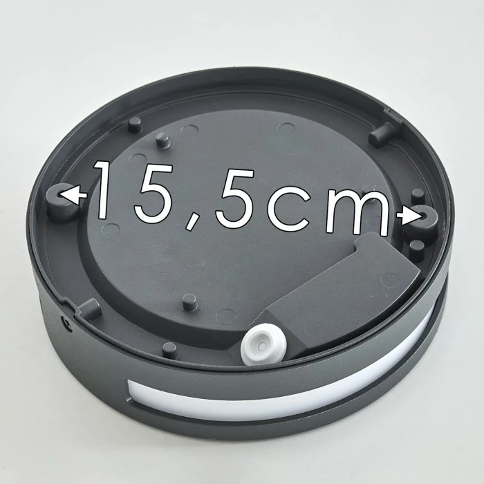 Hofstein Chiavari Außenleuchte LED Anthrazit, 1-flammig 14 Hofstein Chiavari Außenleuchte LED Anthrazit, 1-flammig – Bild 14