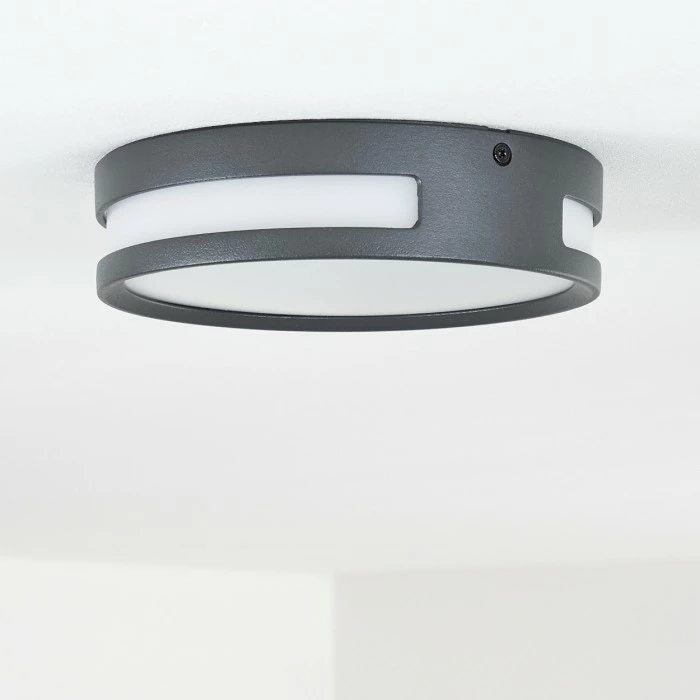 Hofstein Chiavari Außenleuchte LED Anthrazit, 1-flammig 3 Hofstein Chiavari Außenleuchte LED Anthrazit, 1-flammig – Bild 3