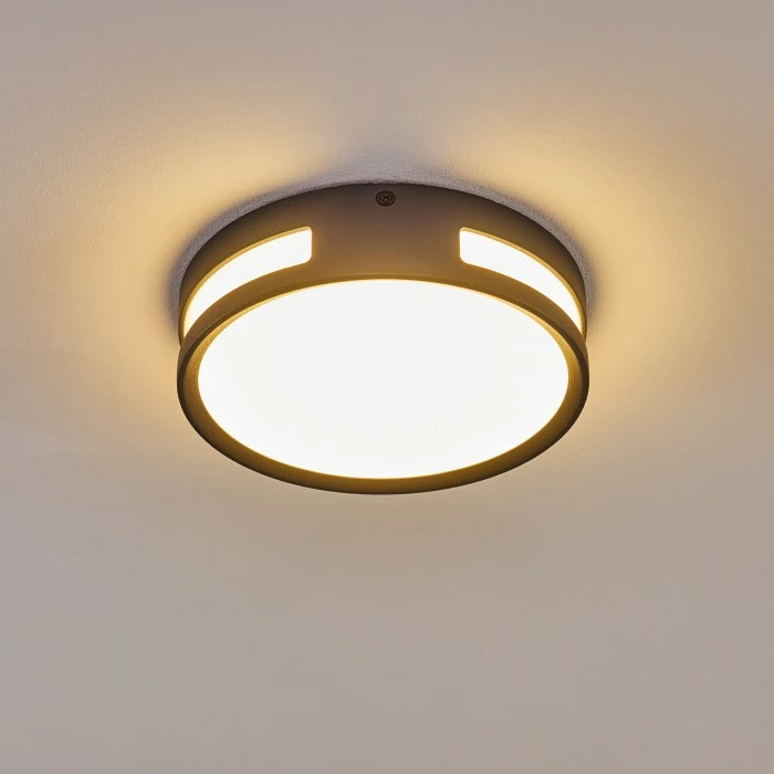 Hofstein Chiavari Außenleuchte LED Anthrazit, 1-flammig 10 Hofstein Chiavari Außenleuchte LED Anthrazit, 1-flammig – Bild 10