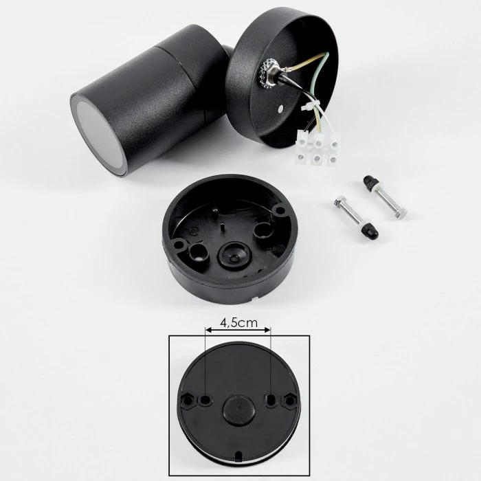 Hofstein Corneda Außendeckenleuchte Schwarz, 1-flammig 5 Hofstein Corneda Außendeckenleuchte Schwarz, 1-flammig – Bild 5