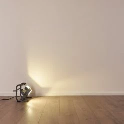 Hofstein Dyndved Au&szlig;enstrahler LED Grau, 2-flammig -Deutschland Deckenleuchten außen Verkäufe 2022 dyndved aussenstrahler h3305645 14