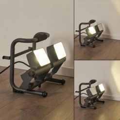 Hofstein Dyndved Au&szlig;enstrahler LED Grau, 2-flammig -Deutschland Deckenleuchten außen Verkäufe 2022 dyndved aussenstrahler h3305645 4