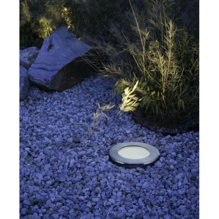 Eglo Leuchten Eglo RIGA 3 Bodeneinbauleuchte Edelstahl, 1-flammig 1 Eglo Leuchten Eglo RIGA 3 Bodeneinbauleuchte Edelstahl, 1-flammig