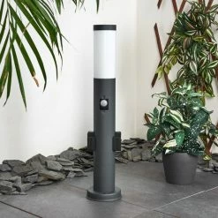 Hofstein Gaborone Wegeleuchte Anthrazit, 1-flammig, Bewegungsmelder -Deutschland Deckenleuchten außen Verkäufe 2022 gaborone wegeleuchte h3416808 9