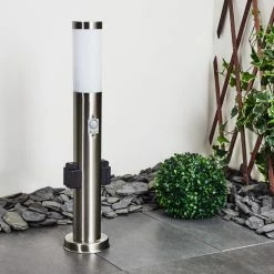 Hofstein Gaborone Wegeleuchte LED Nickel-Matt, 1-flammig, Bewegungsmelder -Deutschland Deckenleuchten außen Verkäufe 2022 gaborone wegeleuchte h3445730 10