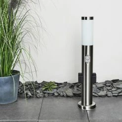 Hofstein Gaborone Wegeleuchte LED Nickel-Matt, 1-flammig, Bewegungsmelder -Deutschland Deckenleuchten außen Verkäufe 2022 gaborone wegeleuchte h3445730 8