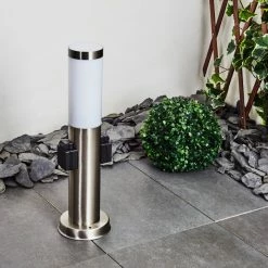 Hofstein Gaborone Wegeleuchte LED Nickel-Matt, 1-flammig -Deutschland Deckenleuchten außen Verkäufe 2022 gaborone wegeleuchte h3451625 11