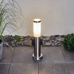 Hofstein Gaborone Wegeleuchte LED Nickel-Matt, 1-flammig -Deutschland Deckenleuchten außen Verkäufe 2022 gaborone wegeleuchte h3451625 8