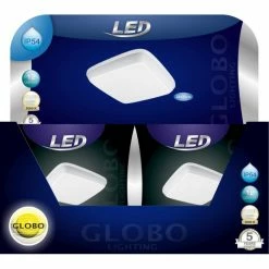 Globo CAIO Aussendeckenleuchte LED Weiß, 1-flammig