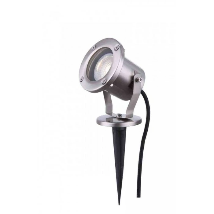 Globo Erdspieß Außenleuchte Edelstahl, 1-flammig 1 Globo Erdspieß Außenleuchte Edelstahl, 1-flammig