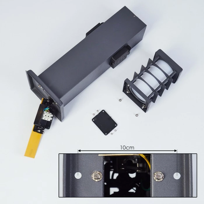 Hofstein Habolale Wegeleuchte Grau, 1-flammig 5 Hofstein Habolale Wegeleuchte Grau, 1-flammig – Bild 5