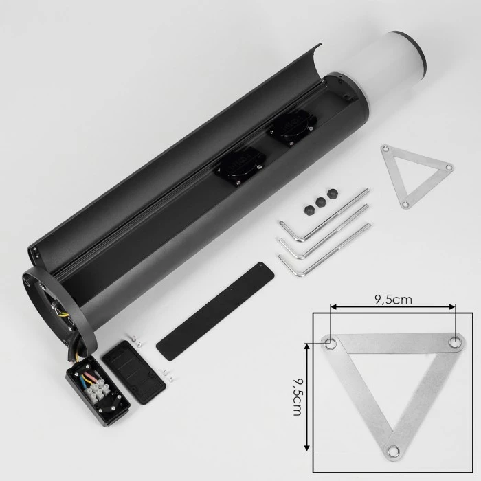 Hofstein Home Wegeleuchte LED Anthrazit, 1-flammig 5 Hofstein Home Wegeleuchte LED Anthrazit, 1-flammig – Bild 5