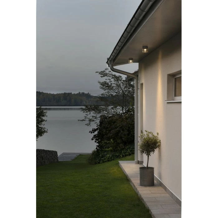 Konstsmide Leuchten Konstsmide Varese Außendeckenleuchte LED Anthrazit, 1-flammig 1 Konstsmide Leuchten Konstsmide Varese Außendeckenleuchte LED Anthrazit, 1-flammig