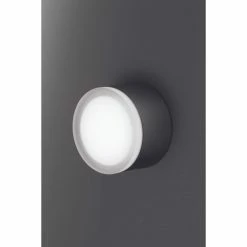 LCD Grasbrunn Au&szlig;endeckenleuchte LED Schwarz, 1-flammig