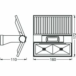 LEDVANCE ENDURA Gartenstrahler Grau, 1-flammig, Bewegungsmelder -Deutschland Deckenleuchten außen Verkäufe 2022 ledvance endura gartenstrahler 4058075576636 3