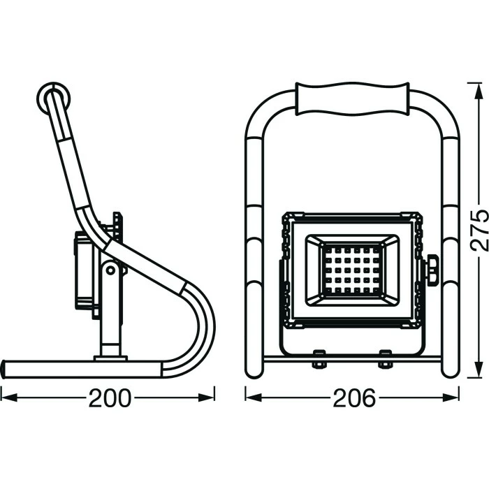 LEDVANCE WORKLIGHTS Gartenstrahler Orange, 1-flammig 3 LEDVANCE WORKLIGHTS Gartenstrahler Orange, 1-flammig – Bild 3