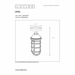 Lucide LIMAL Außendeckenleuchte Schwarz, 1-flammig 5 Lucide LIMAL Außendeckenleuchte Schwarz, 1-flammig -Deutschland Deckenleuchten außen Verkäufe 2022 lucide limal aussendeckenleuchte 11875 01 30 2