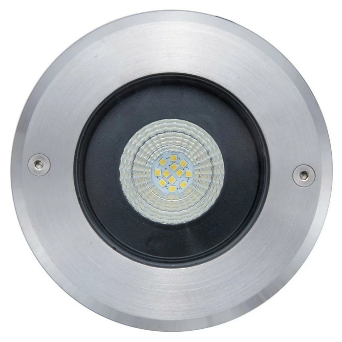 Lutec Lampen Lutec DENVER Bodeneinbauleuchte Edelstahl, 1-flammig 1 Lutec Lampen Lutec DENVER Bodeneinbauleuchte Edelstahl, 1-flammig