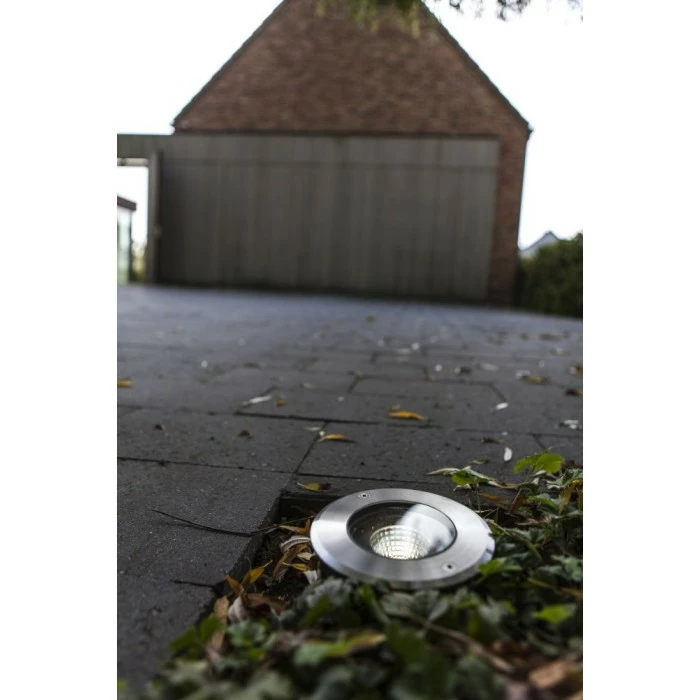 Lutec Lampen Lutec DENVER Bodeneinbauleuchte Edelstahl, 1-flammig 2 Lutec Lampen Lutec DENVER Bodeneinbauleuchte Edelstahl, 1-flammig – Bild 2