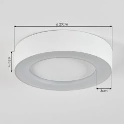 Hofstein Paleroo Au&szlig;endeckenleuchte LED Wei&szlig;, 1-flammig -Deutschland Deckenleuchten außen Verkäufe 2022 paleroo aussendeckenleuchte h3590812 3