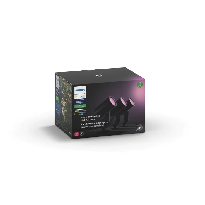 Philips Leuchten Philips Hue Lily Gartenspot, 3er Basis-Set LED Schwarz, 1-flammig, Farbwechsler 24 Philips Leuchten Philips Hue Lily Gartenspot, 3er Basis-Set LED Schwarz, 1-flammig, Farbwechsler – Bild 24