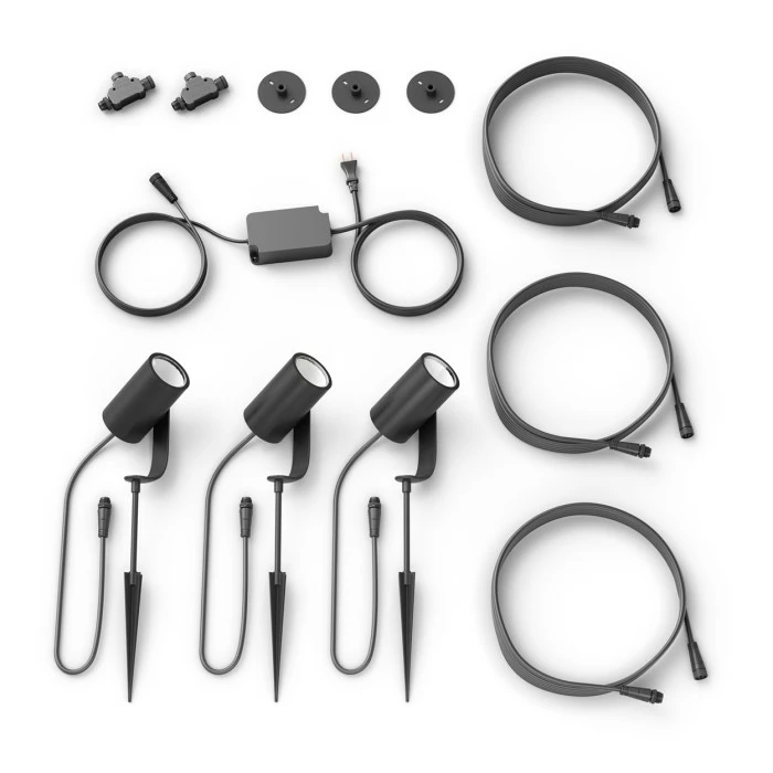 Philips Leuchten Philips Hue Lily Gartenspot, 3er Basis-Set LED Schwarz, 1-flammig, Farbwechsler 37 Philips Leuchten Philips Hue Lily Gartenspot, 3er Basis-Set LED Schwarz, 1-flammig, Farbwechsler – Bild 37