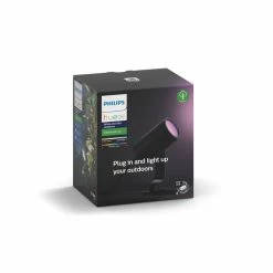 Philips Leuchten Philips Hue Lily Gartenspot Basis-Set LED Schwarz, 1-flammig, Farbwechsler -Deutschland Deckenleuchten außen Verkäufe 2022 philips hue lily gartenspot basis set 8718696169087 22