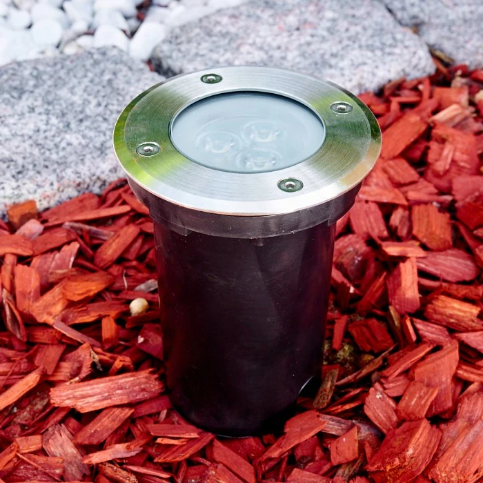 Hofstein Ronshoved Bodeneinbauleuchte LED Chrom, Schwarz, 3-flammig 9 Hofstein Ronshoved Bodeneinbauleuchte LED Chrom, Schwarz, 3-flammig – Bild 9