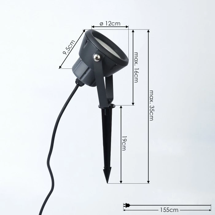 Hofstein Sempach Gartenstrahler LED Schwarz, 1-flammig, Farbwechsler 4 Hofstein Sempach Gartenstrahler LED Schwarz, 1-flammig, Farbwechsler – Bild 4
