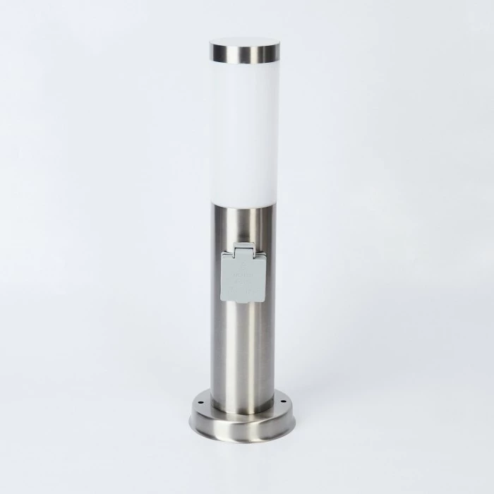 Hofstein Sessa Wegeleuchte Nickel-Matt, 1-flammig 3 Hofstein Sessa Wegeleuchte Nickel-Matt, 1-flammig – Bild 3