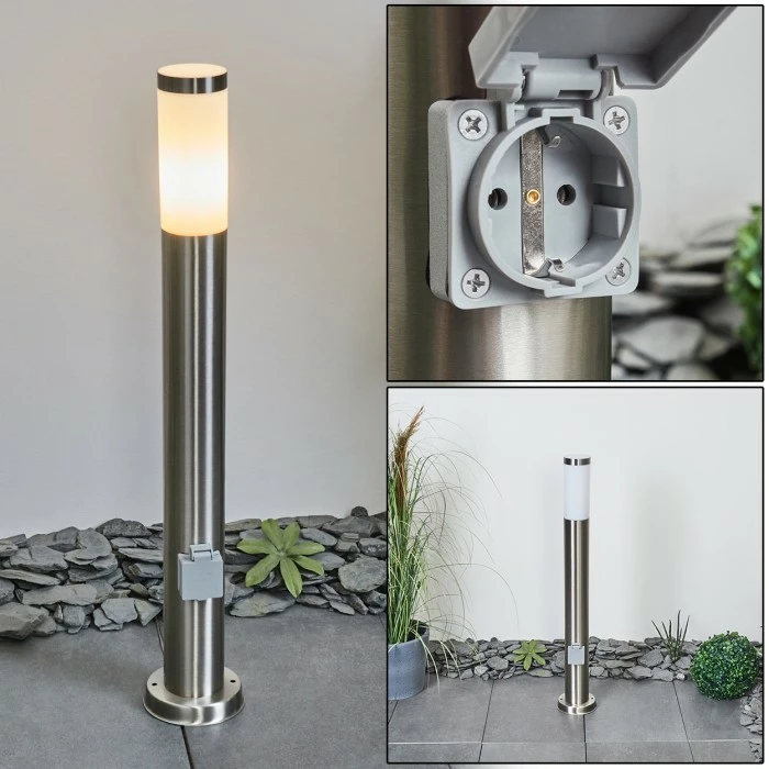 Hofstein Sessa Wegeleuchte Nickel-Matt, 1-flammig 1 Hofstein Sessa Wegeleuchte Nickel-Matt, 1-flammig