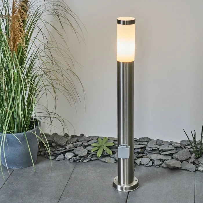 Hofstein Sessa Wegeleuchte Nickel-Matt, 1-flammig 11 Hofstein Sessa Wegeleuchte Nickel-Matt, 1-flammig – Bild 11